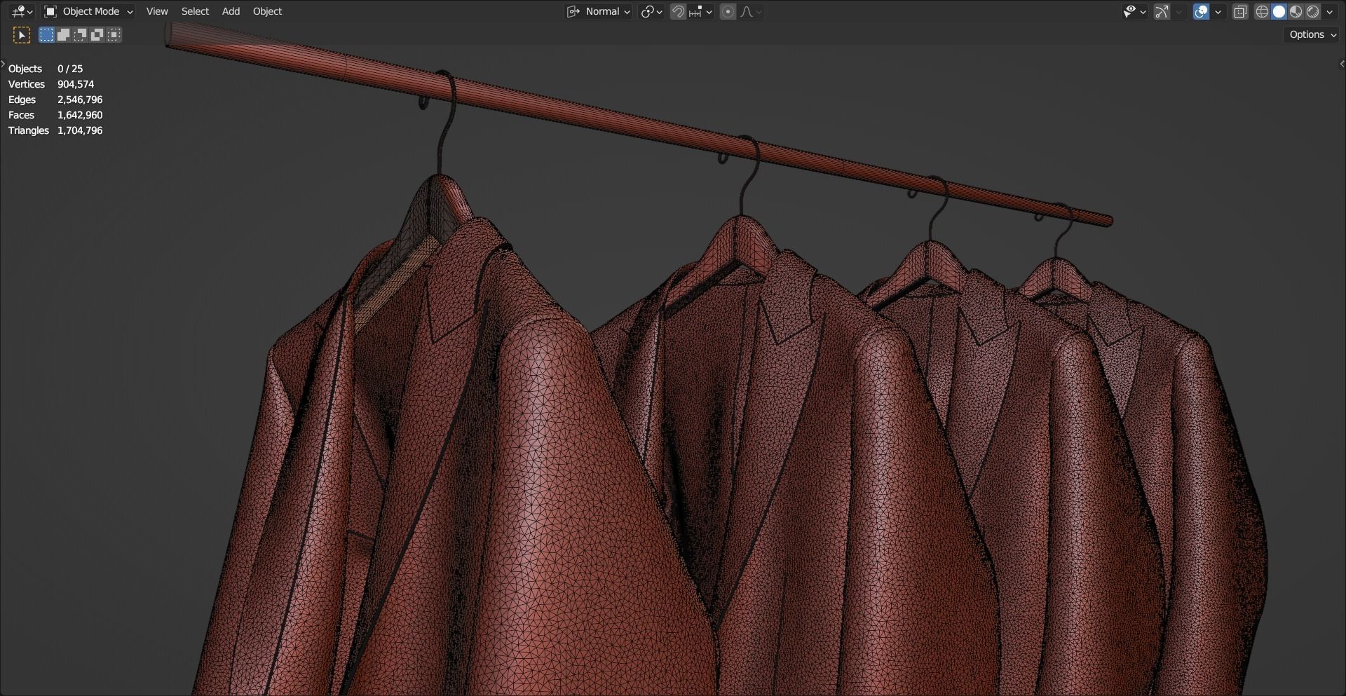 Man Comfy Coat 3D model_14