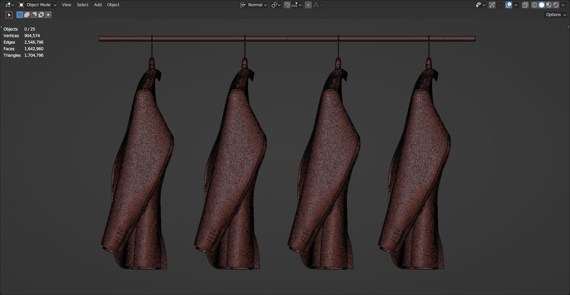 Man Comfy Coat 3D model_13