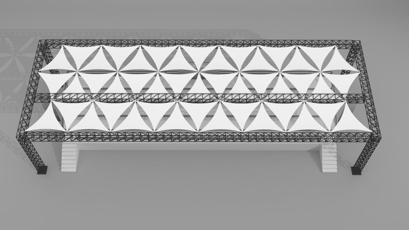 Racecourse pavilion 3D model_2