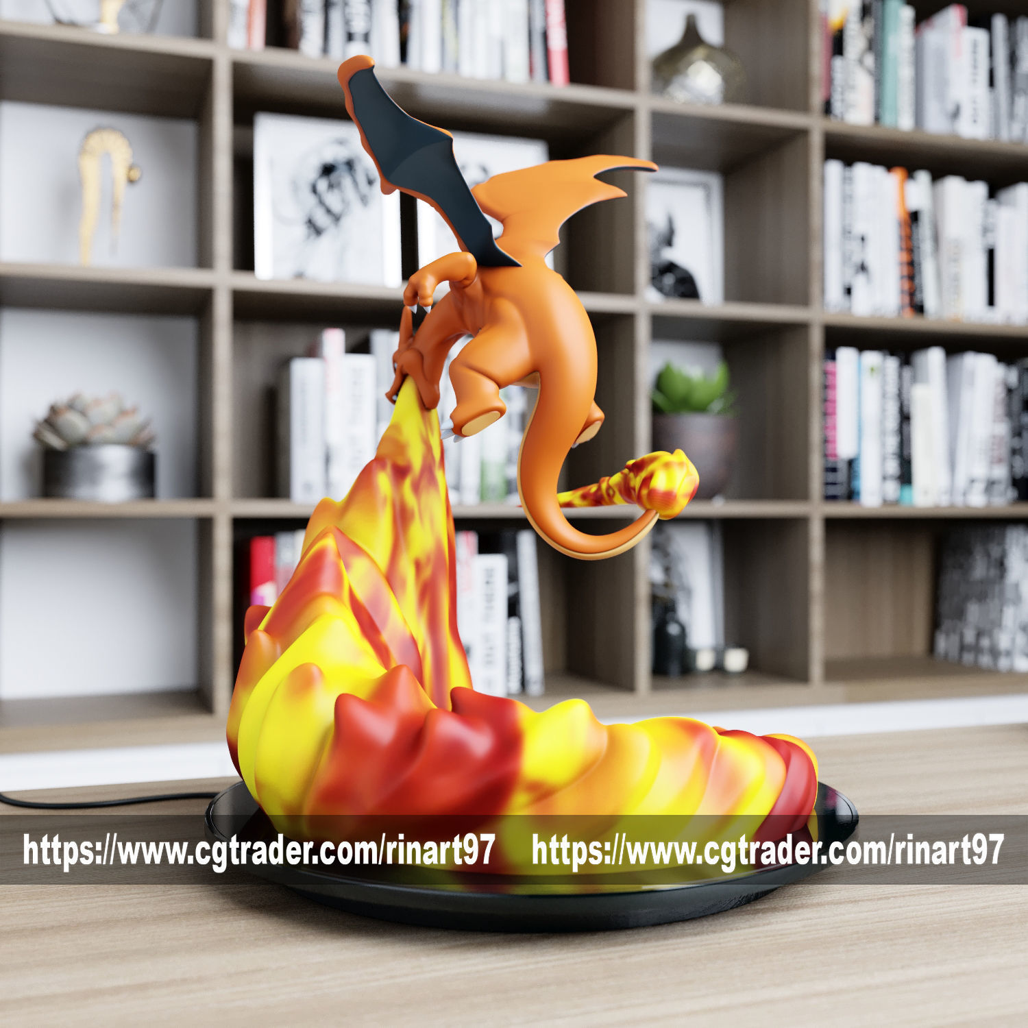 fire breathing charizard from pokemon 3D model 3D printable | CGTrader