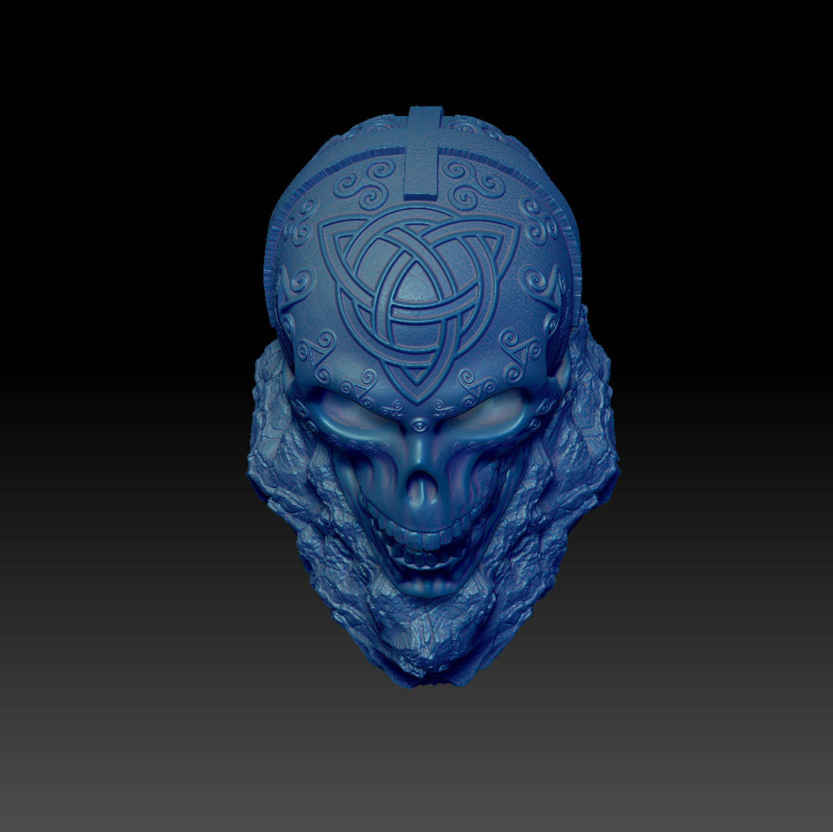 Celtic Skull I 3D Print Model 3D print model_4