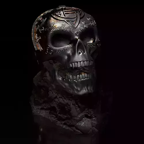 Celtic Skull I   3D Print Model 