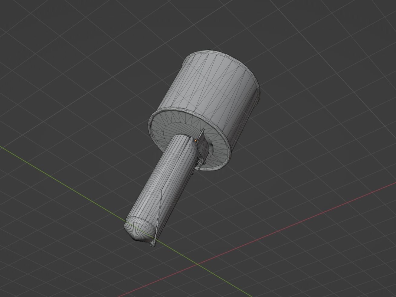 RPG 40 Grenade Low-poly 3D model_6