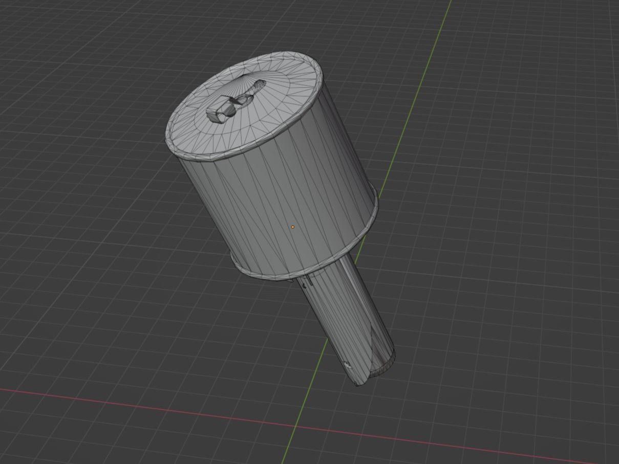 RPG 40 Grenade Low-poly 3D model_4