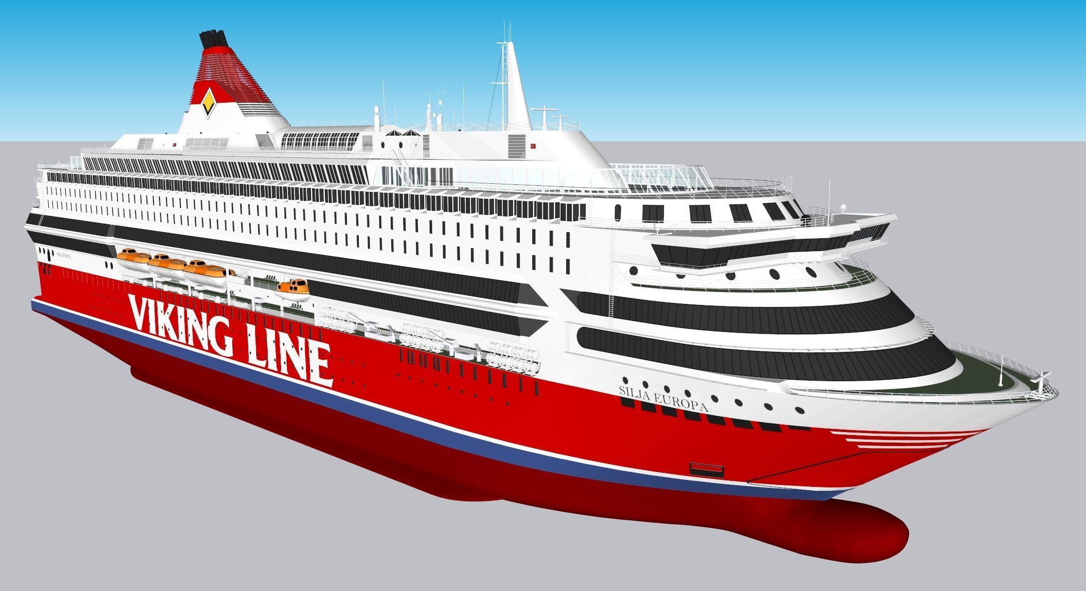 Silja Europa - 3 PACK - ONE FREE 3D model_8