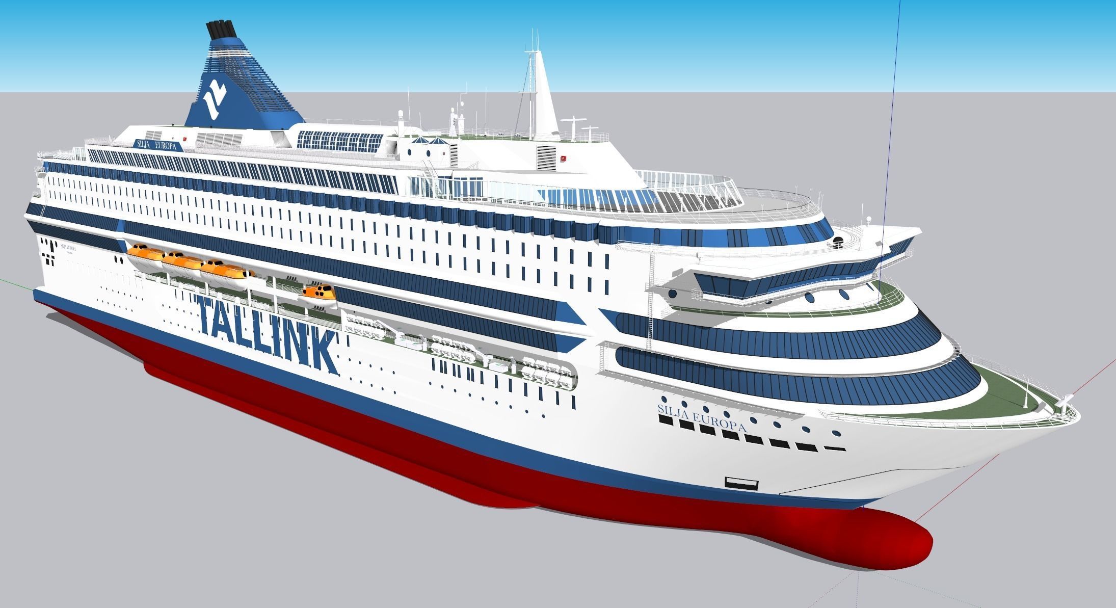 Silja Europa - 3 PACK - ONE FREE 3D model_9