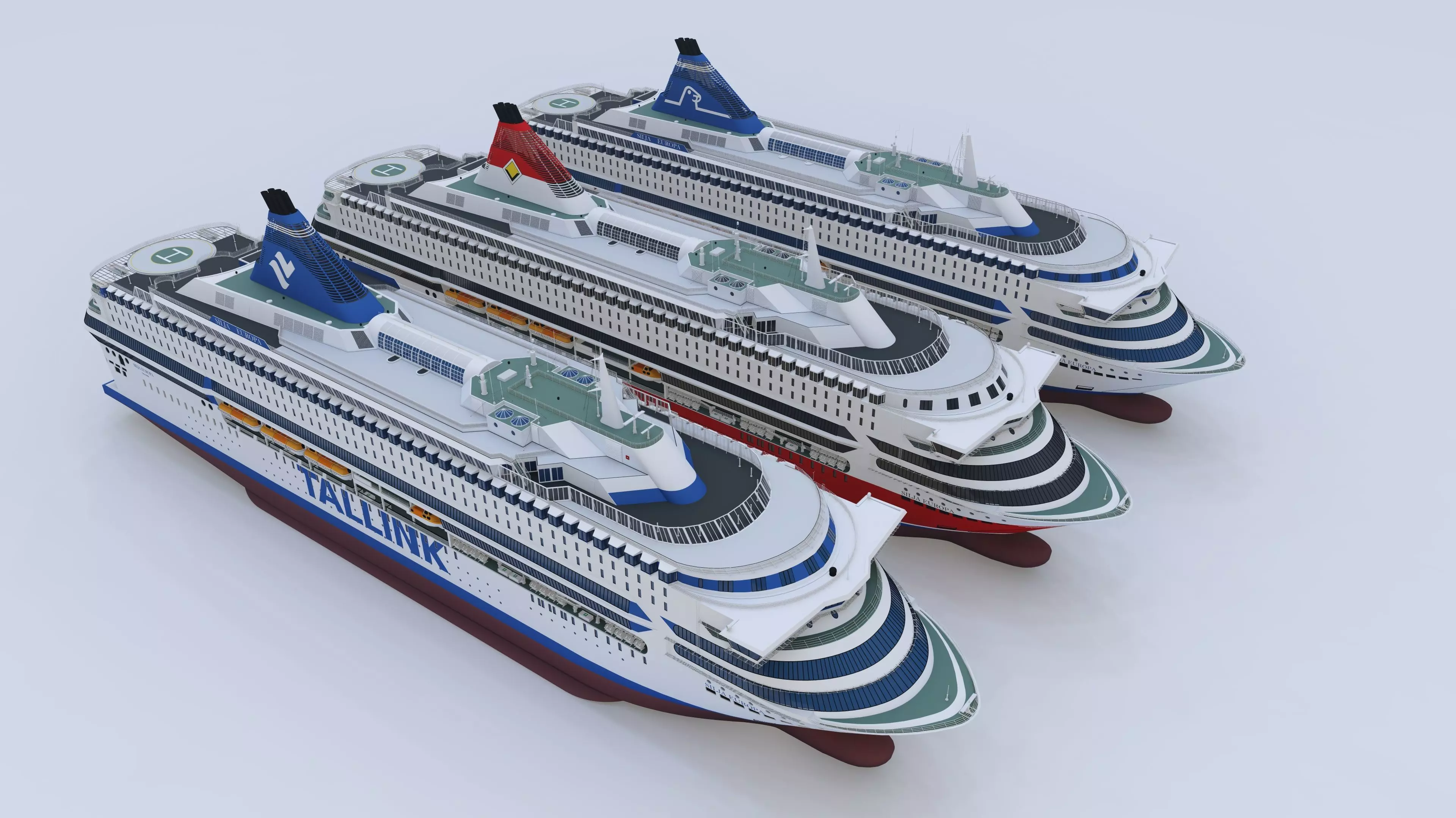 Silja Europa - 3 PACK - ONE FREE 3D model_0
