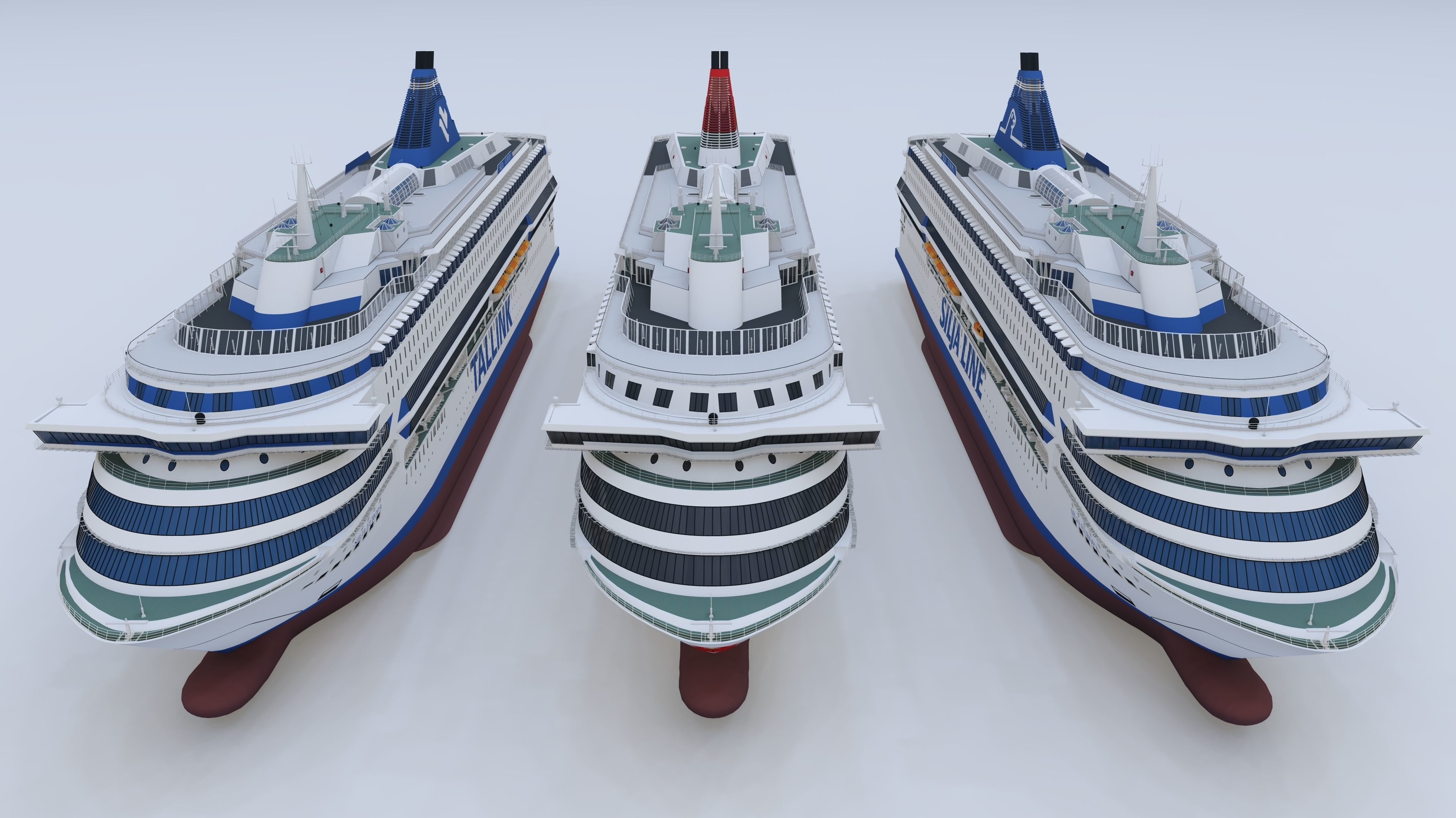 Silja Europa - 3 PACK - ONE FREE 3D model_3