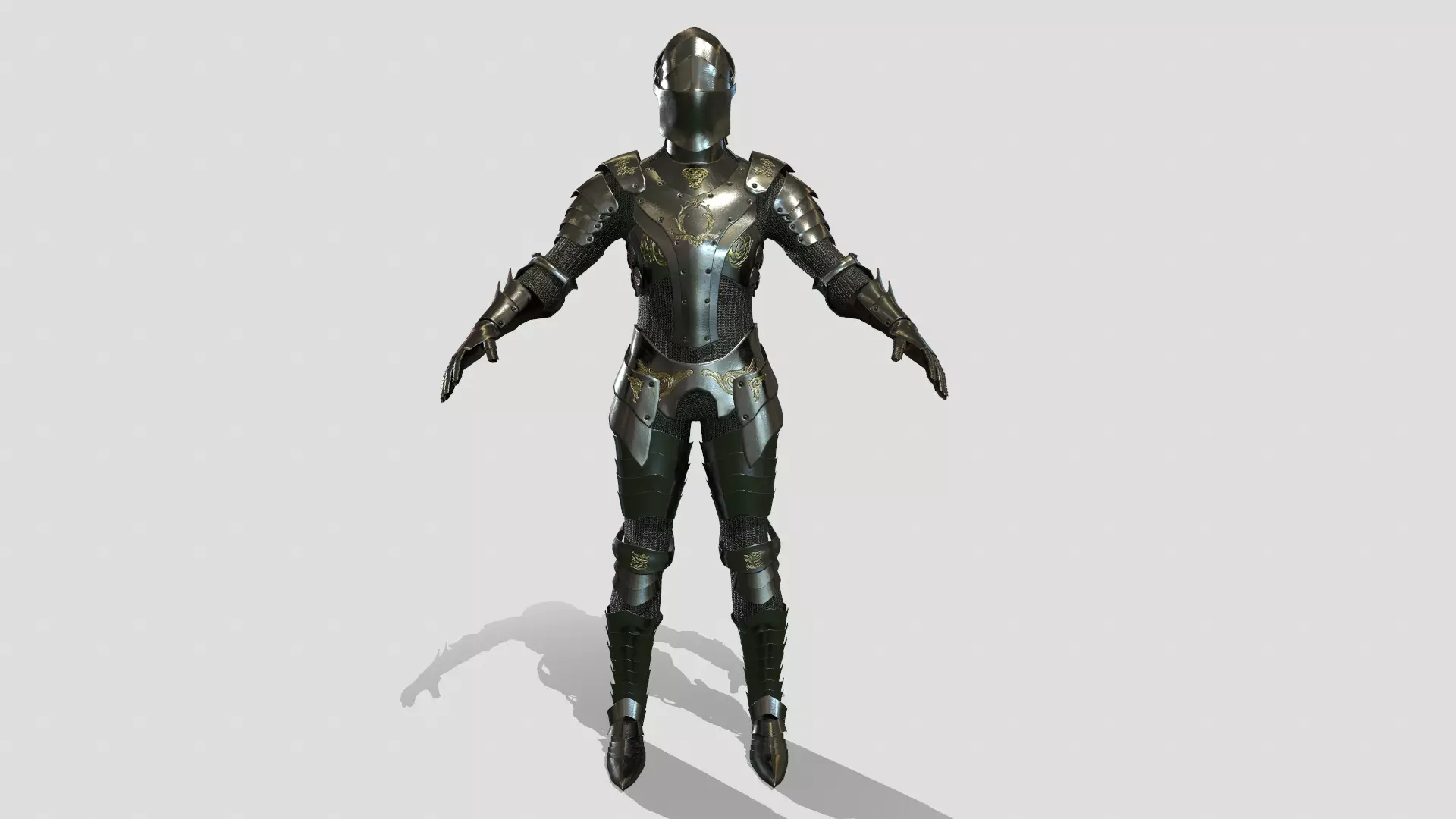 Fantasy Armor Free low-poly 3D model
