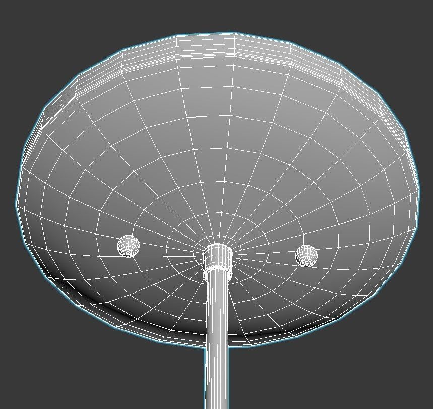 Milk glass hive 3D model_4