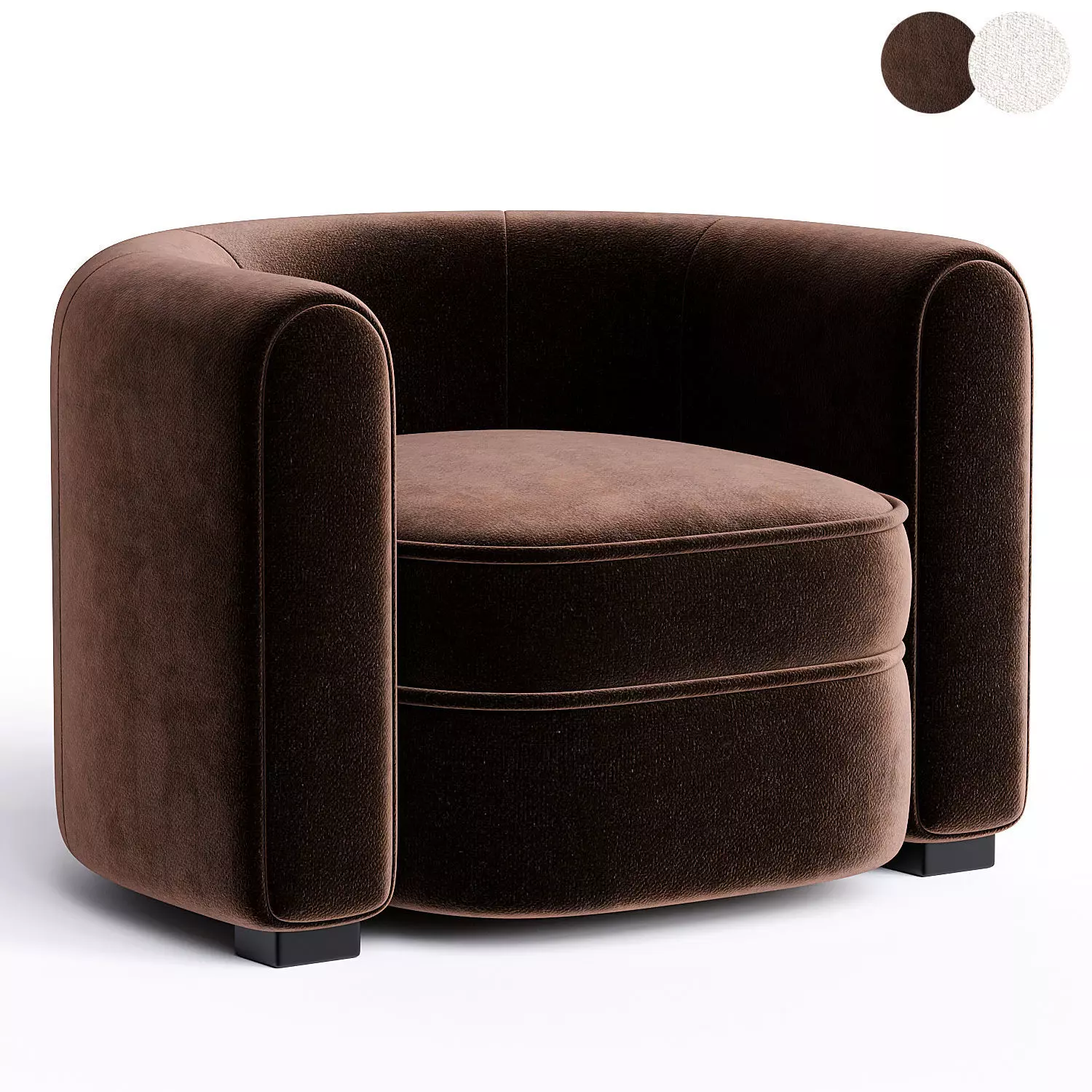 Buenos Aires Armchair Low-poly 3D model