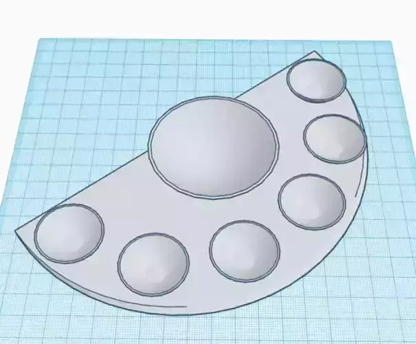 paint pallet 3D print model