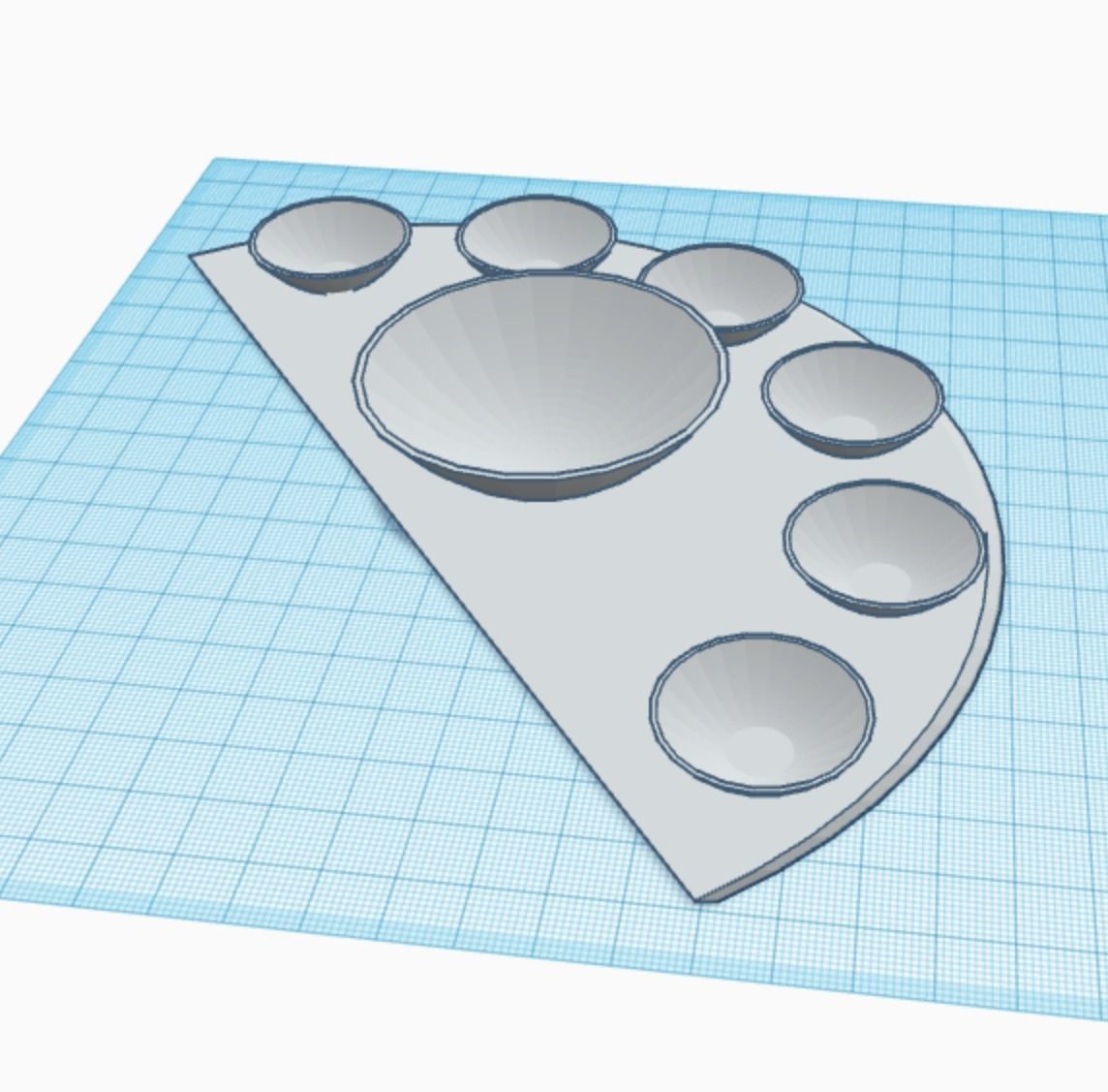 paint pallet 3D print model_1