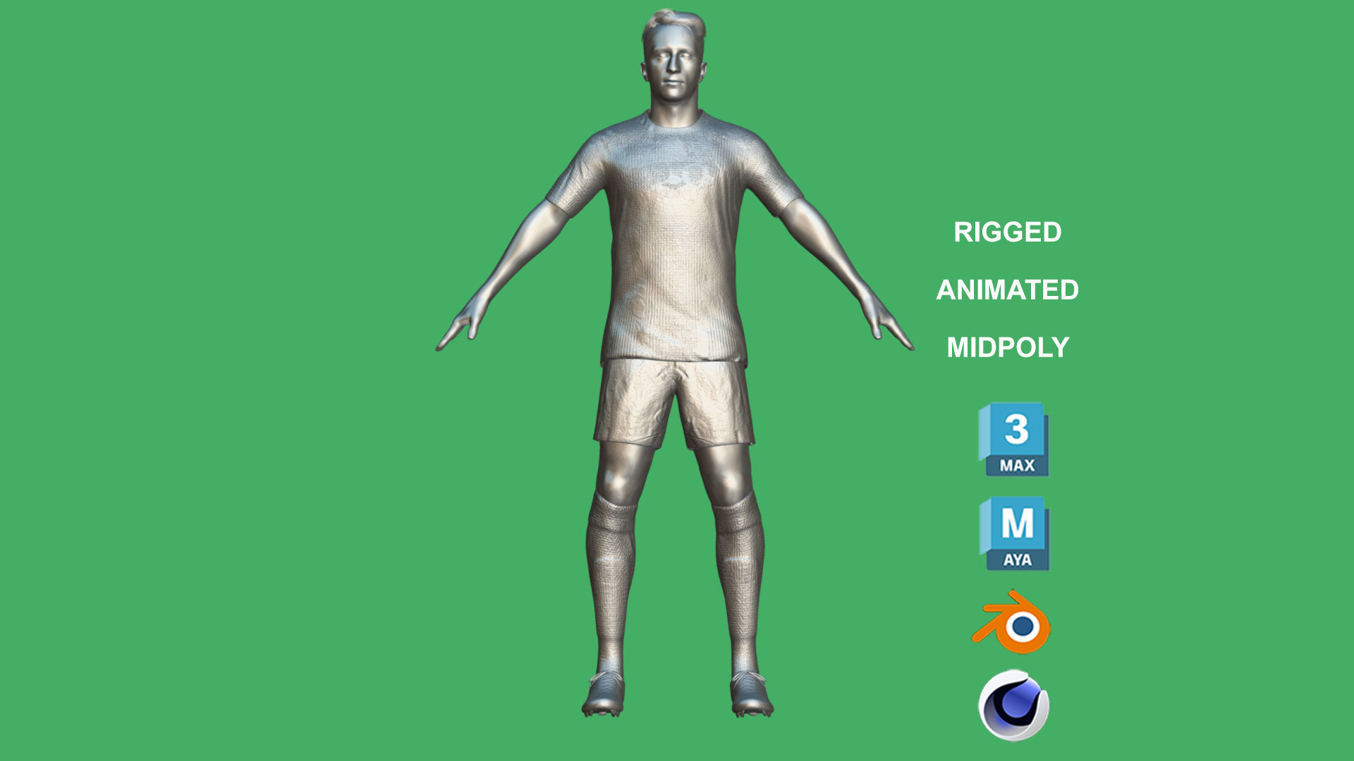 3D Rigged Marcos Reus Borussia Dortmund 2024 3D model_3