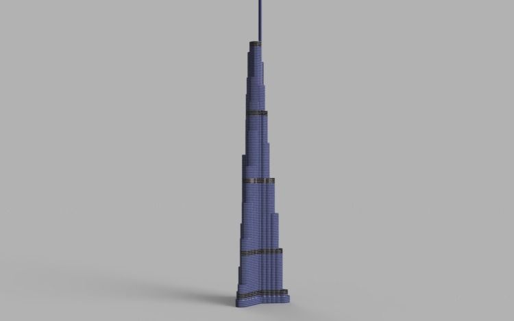 3D Printable Burj Khalifa Model 3D model 3D printable | CGTrader