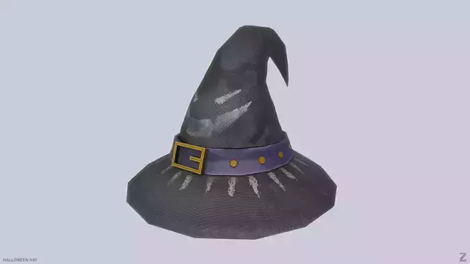 Halloween hat Low-poly 3D model