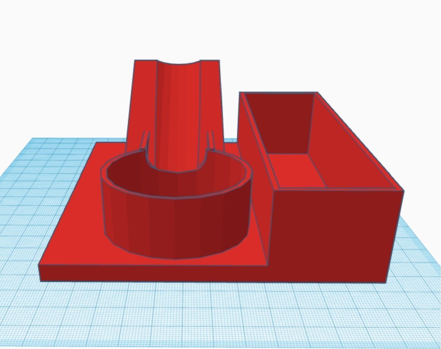 Air brush holder 3D print model_4