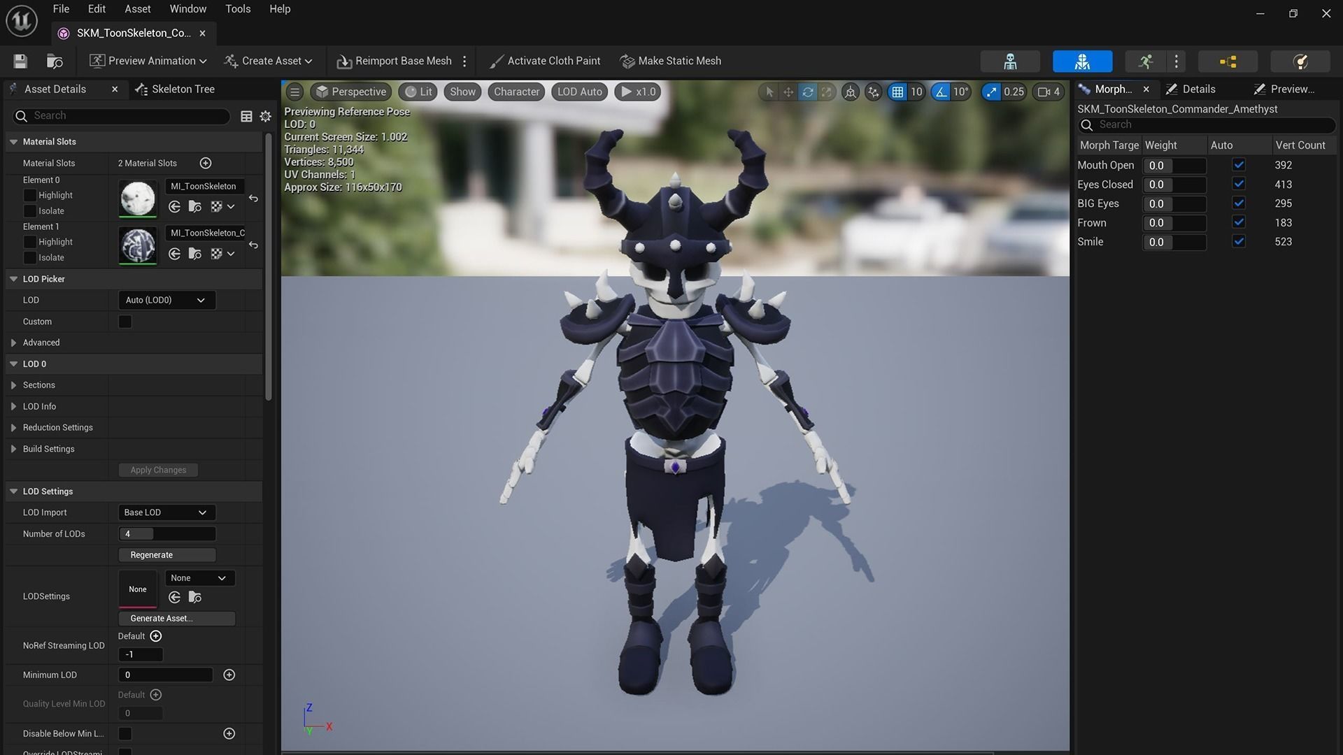 Cartoon Skeleton Commander - Mobile Game Ready Low-poly 3D model_21
