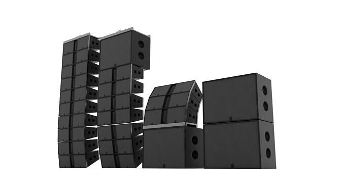 Line Array Sound Systems 3D model
