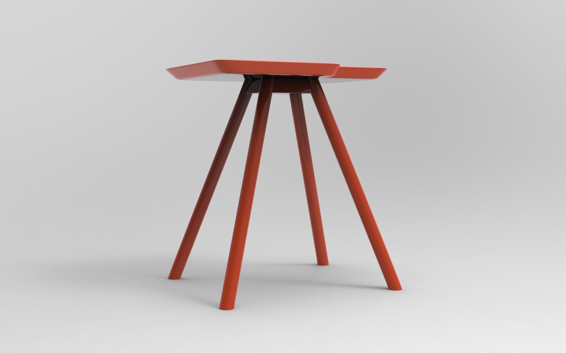 Kanteu Side Table Low-poly 3D model_2