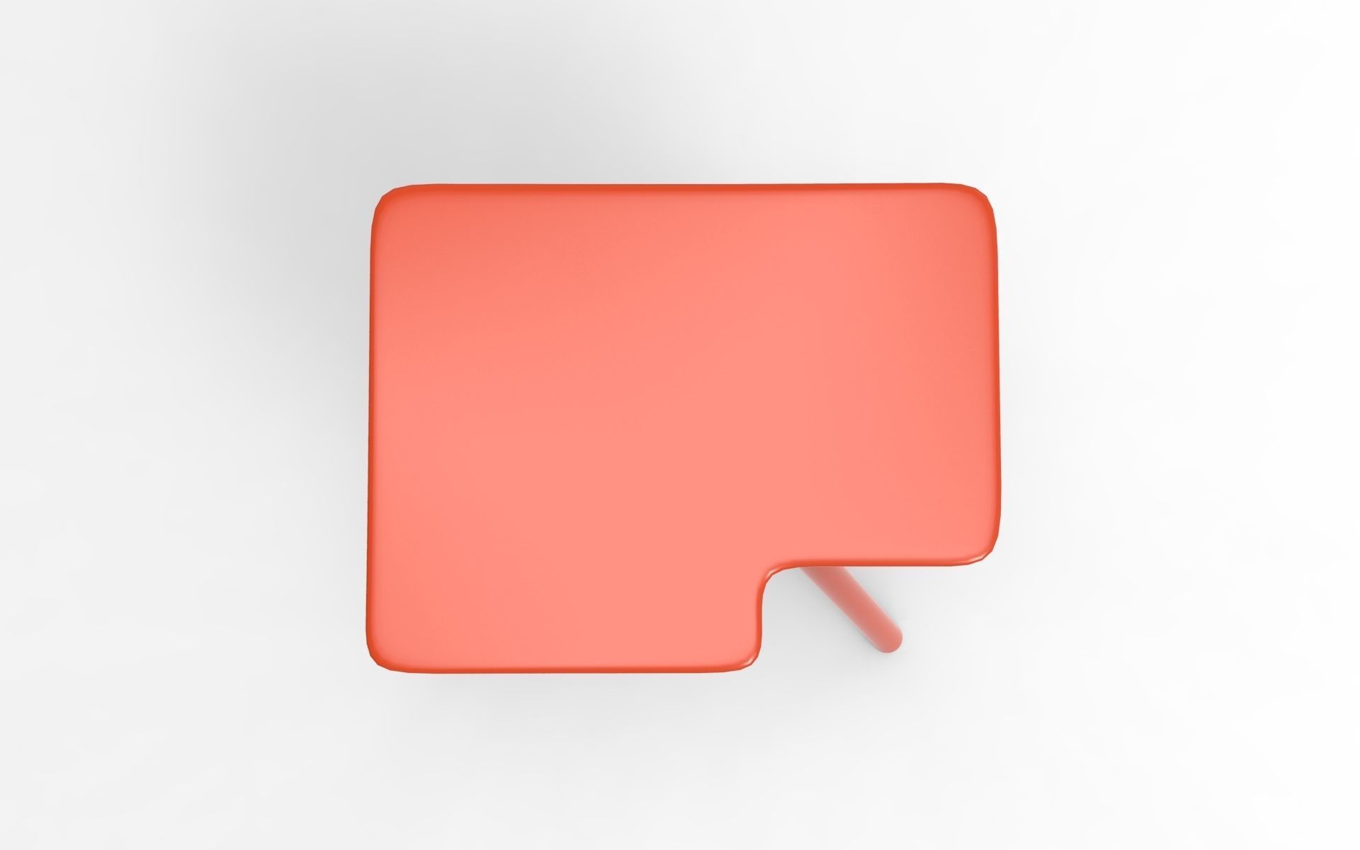 Kanteu Side Table Low-poly 3D model_3