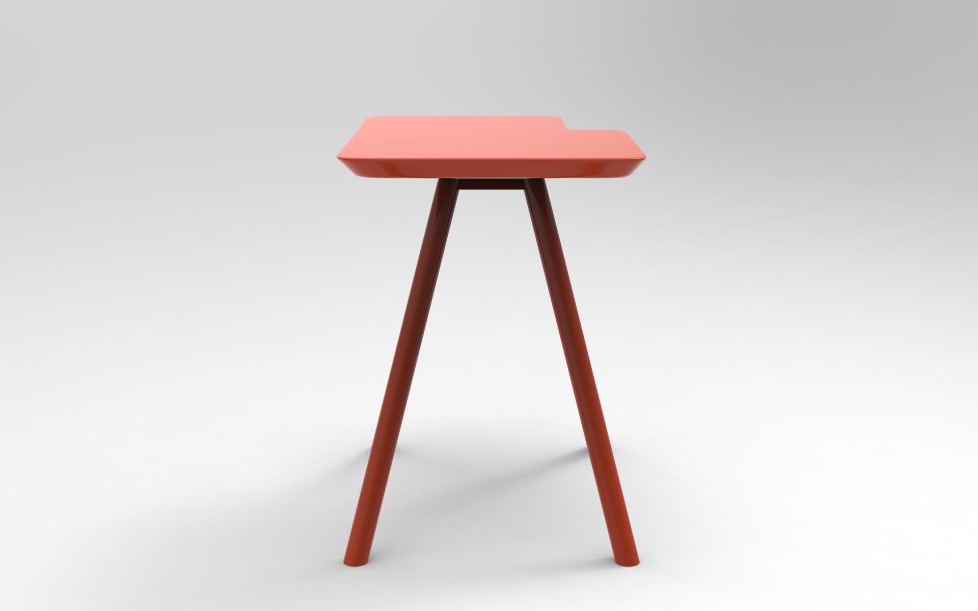 Kanteu Side Table Low-poly 3D model_4
