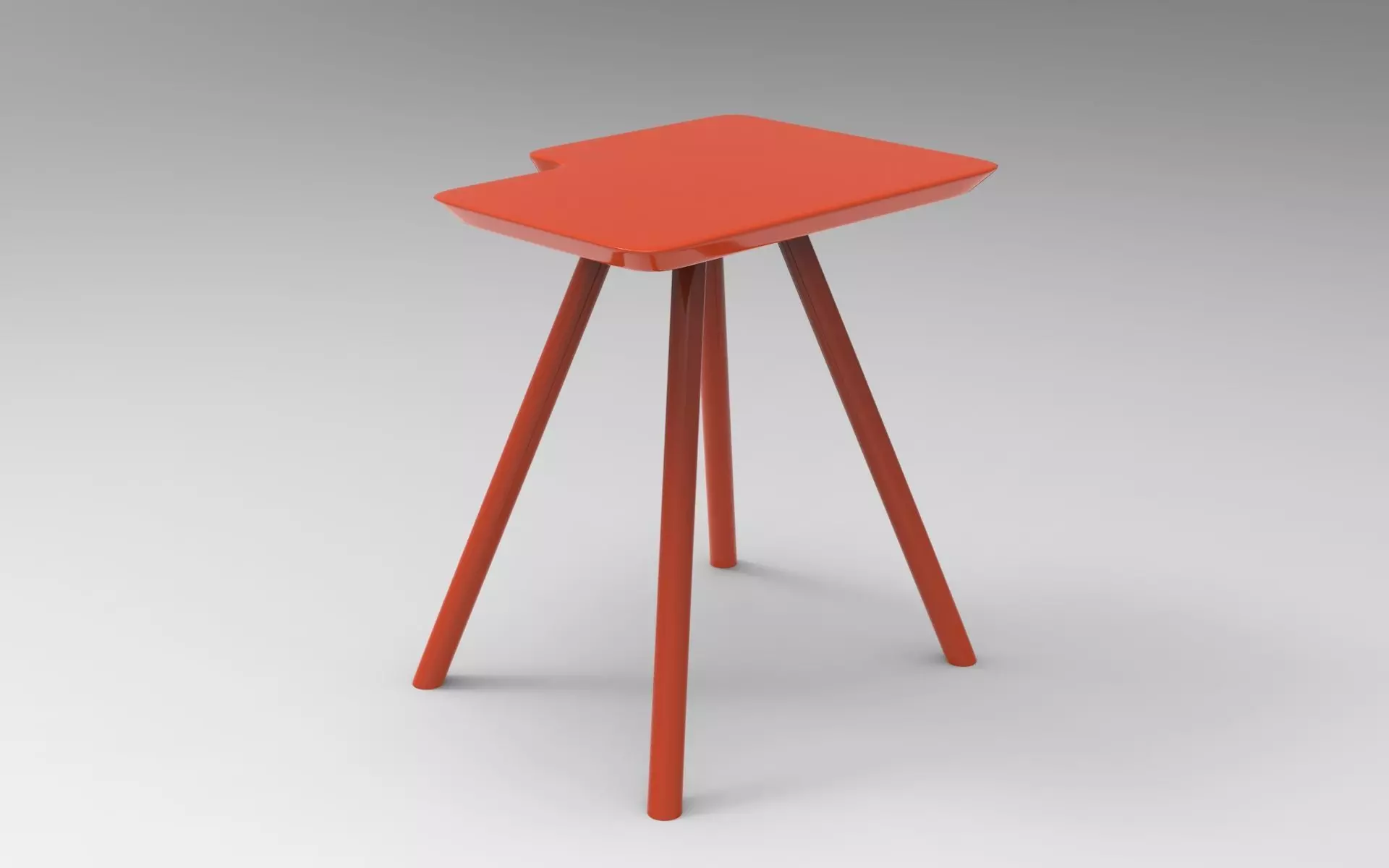 Kanteu Side Table Low-poly 3D model_0