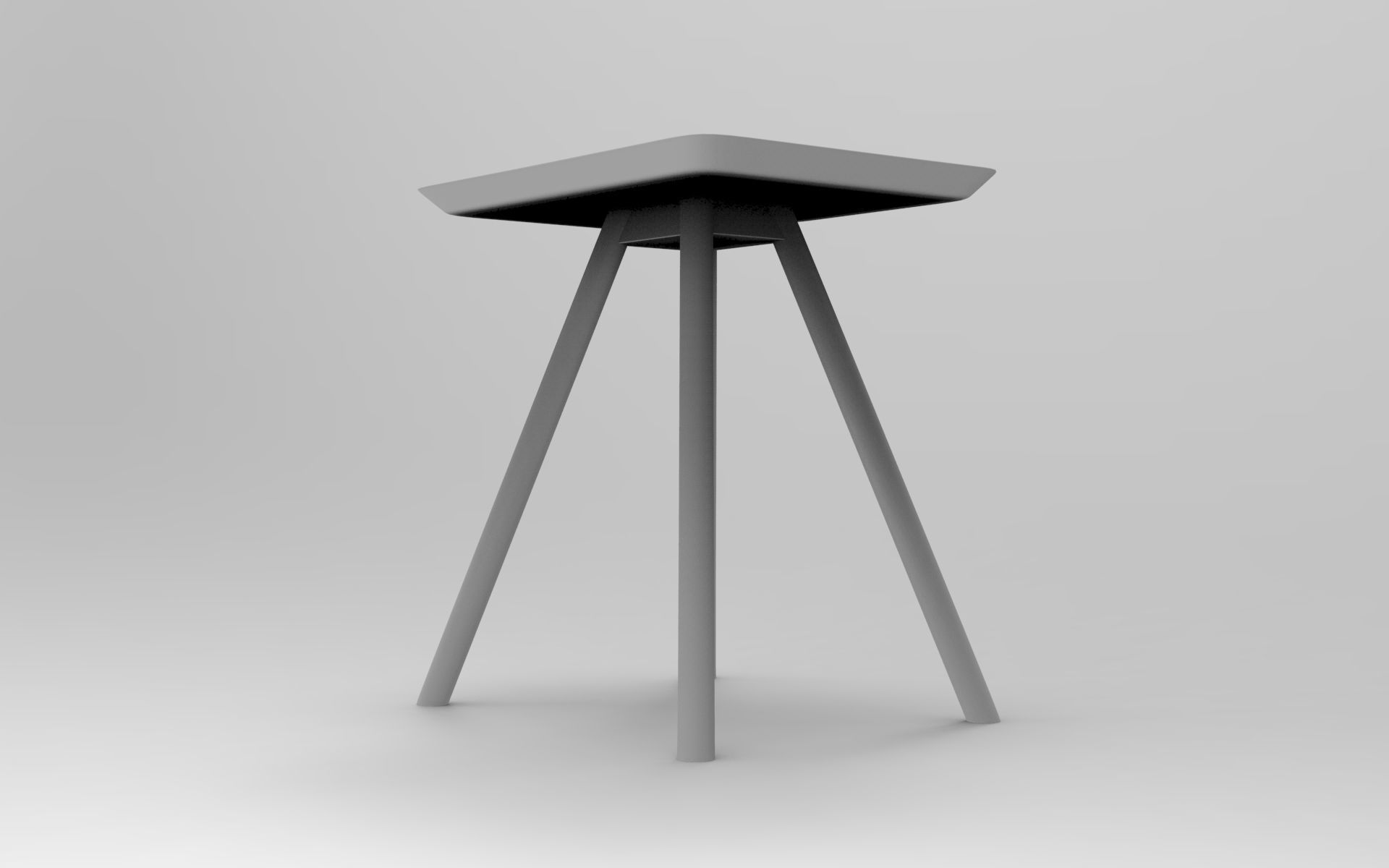 Kanteu Side Table Low-poly 3D model_7