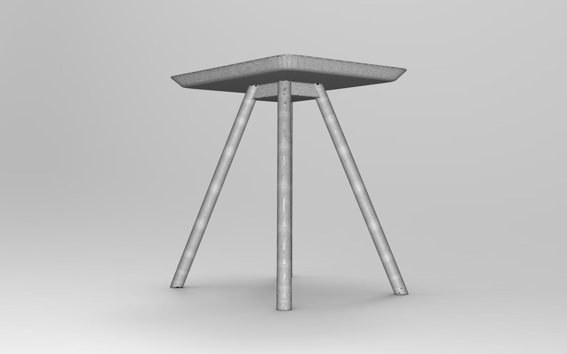 Kanteu Side Table Low-poly 3D model_6