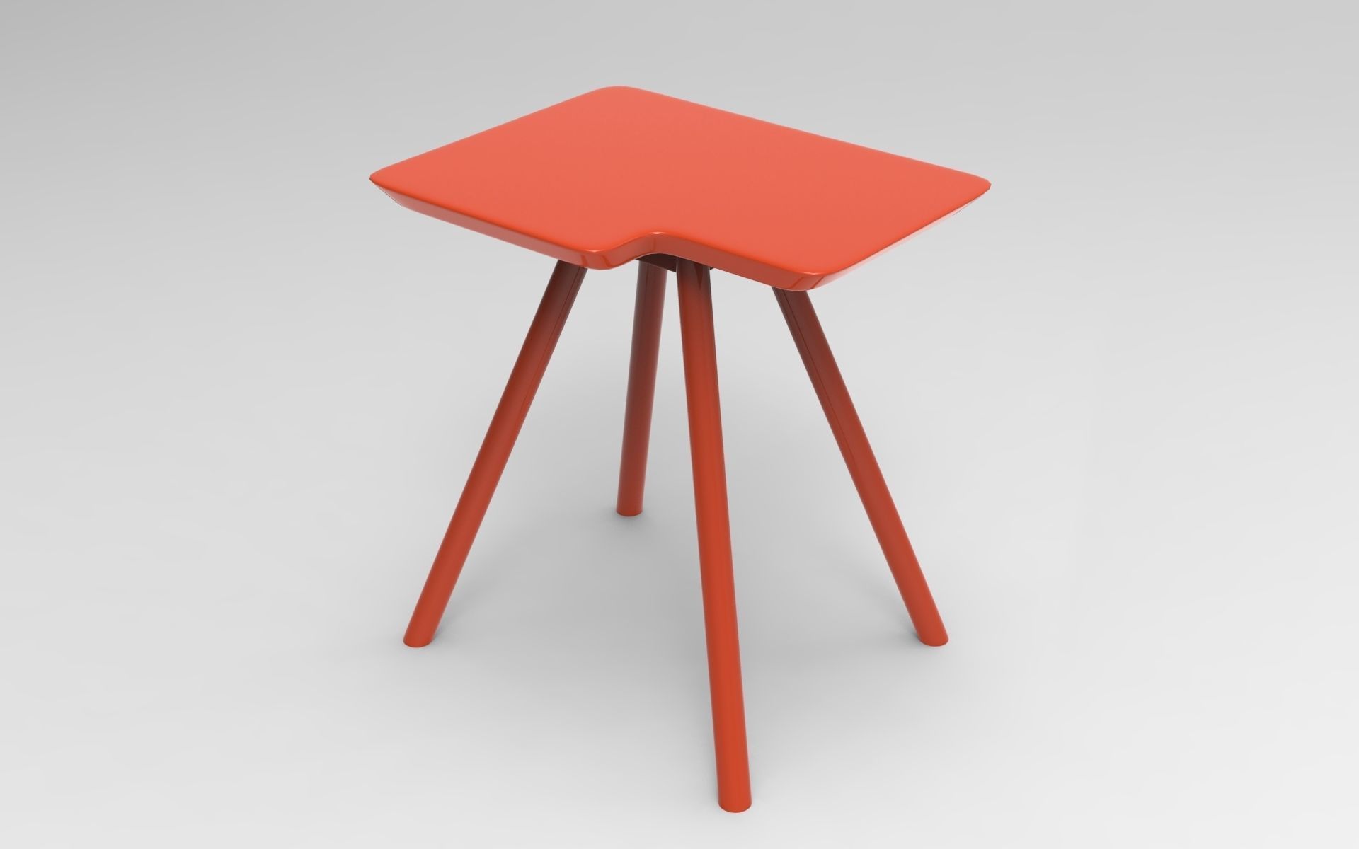 Kanteu Side Table Low-poly 3D model_1
