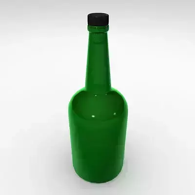Bottle green glass