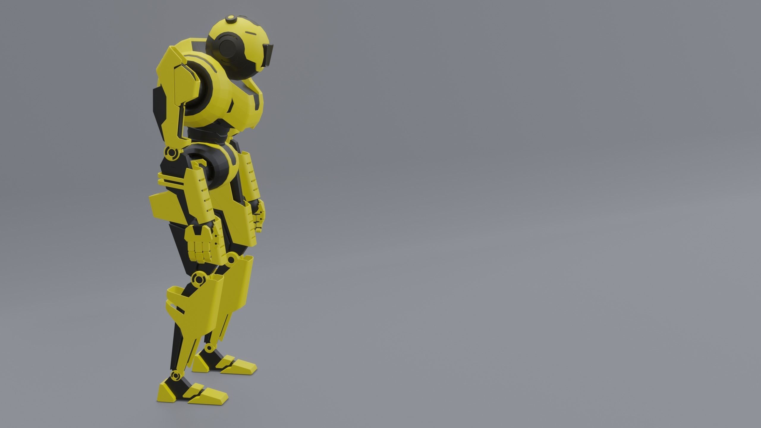 Sci-Fi Robot 3D model_4