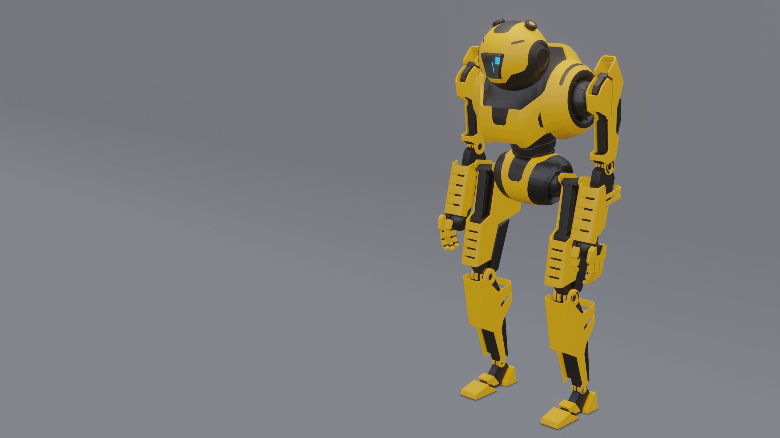 Sci-Fi Robot 3D model_6