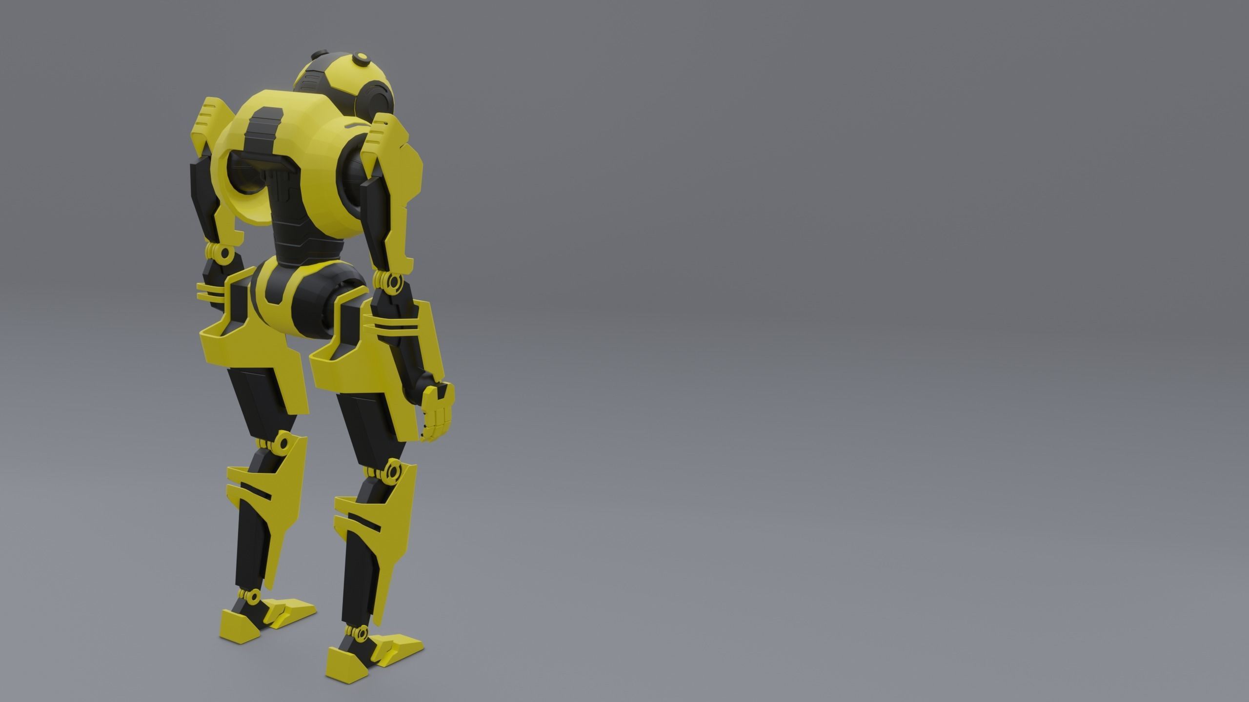 Sci-Fi Robot 3D model_5
