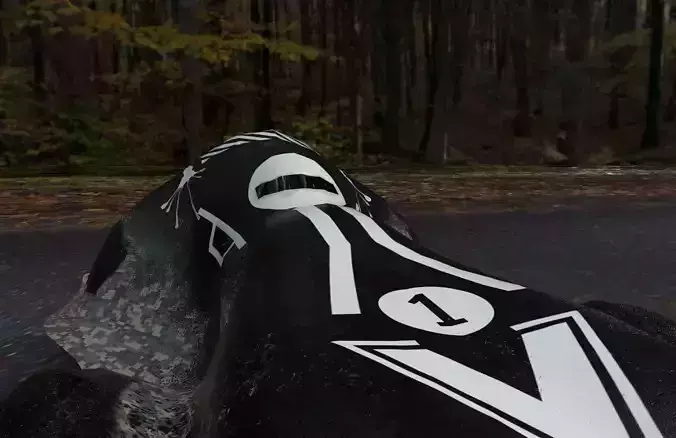 improvised car Low-poly 3D model