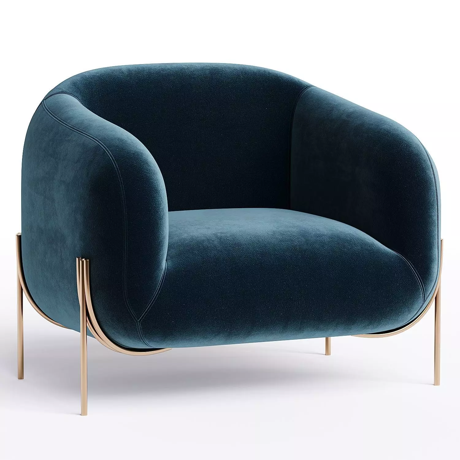 GEO Armchair Low-poly 3D model_0