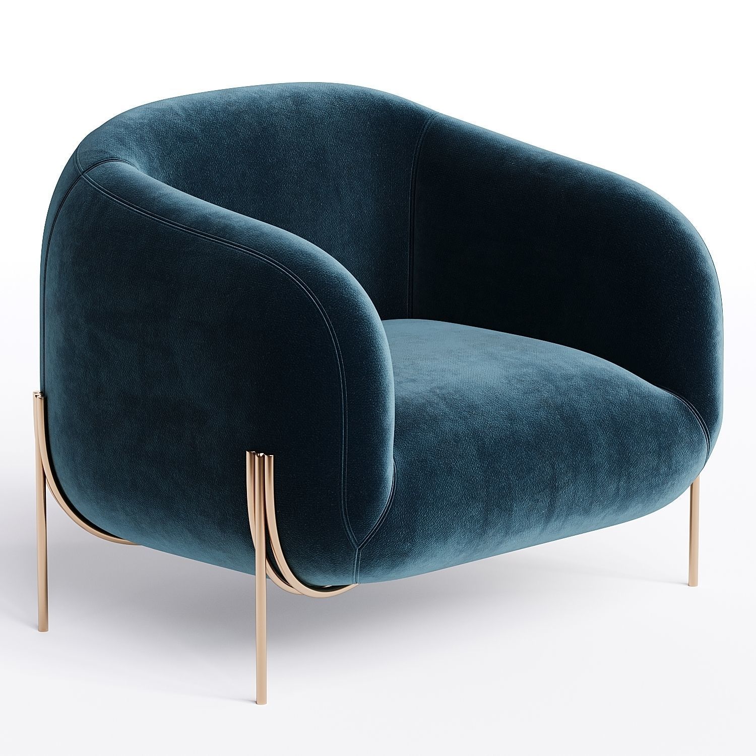 GEO Armchair Low-poly 3D model_1