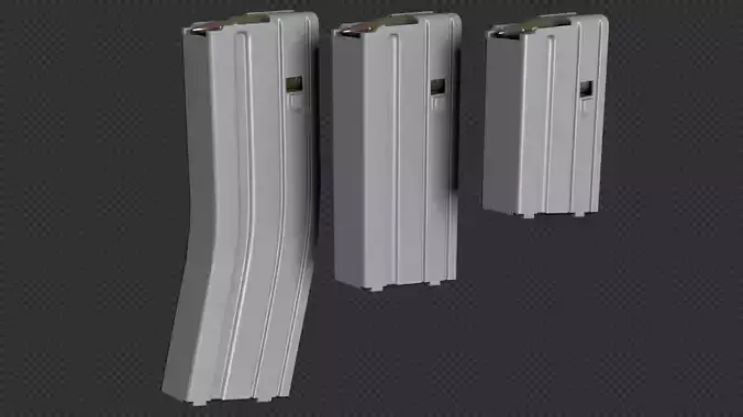 AR-15 Stanag Magazine Bundle Low-poly 3D model
