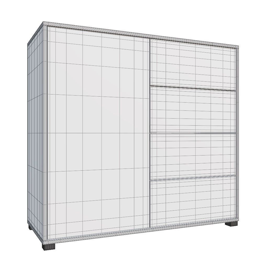 MIAMI A104 commode Low-poly 3D model_5