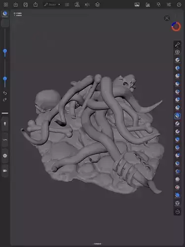 The Tentacle Boneyard 3D Print Model for Tabletop gaming