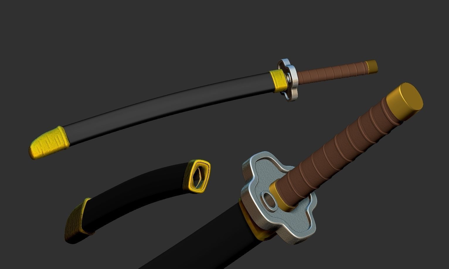 Chrono Trigger Sword COSPLAY Crono Katana 3D print model_2