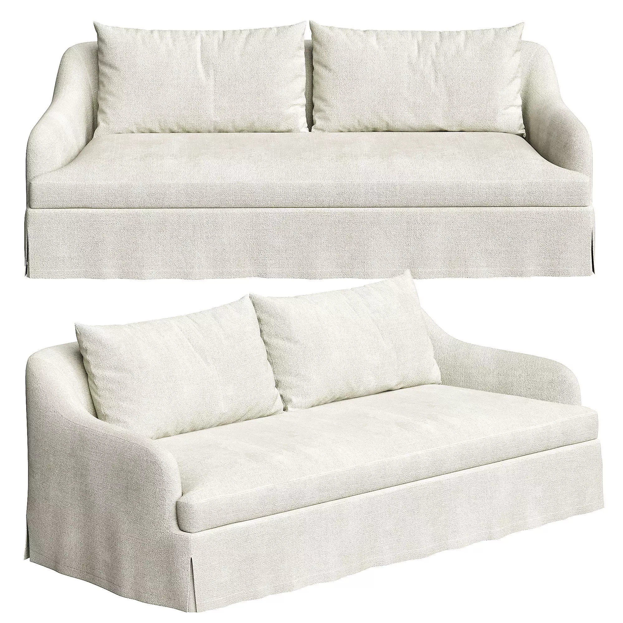 SOFA 01 BY VINCENT VAN DUYSEN Zara Home 2-seater 3D model | CGTrader
