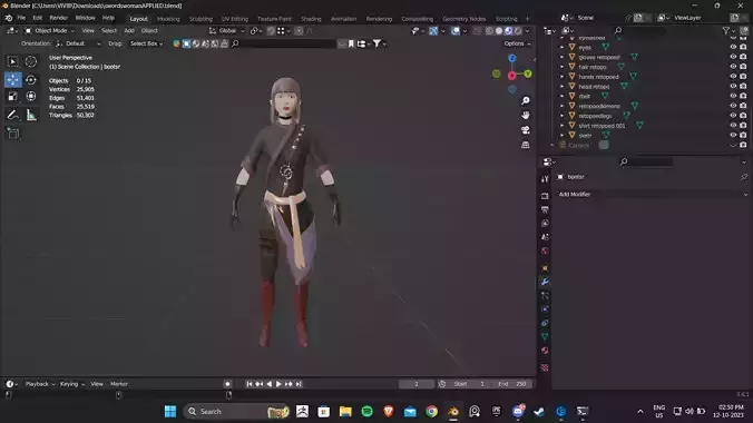 gamereadyhuman character