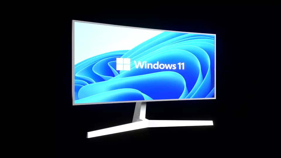 LCD low poly 3D model_0