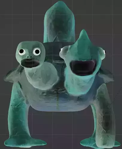 tamataki and chamataki Low-poly 3D model