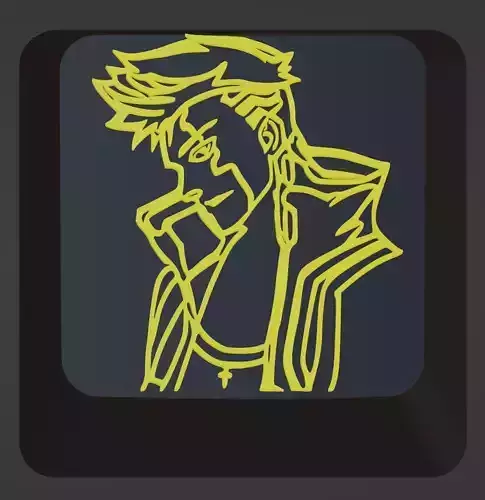 2X DAVID CYBERPUNK 2077 KEYCAPS MECHANISCHE TASTATUR MX CHERRY