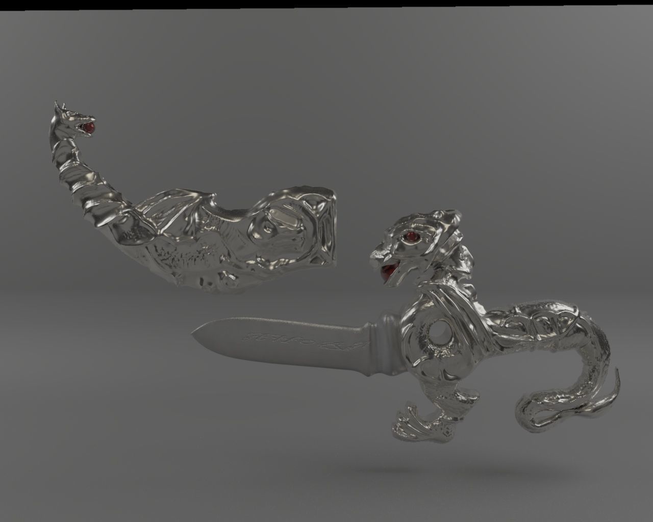 metal dagger 3D model_11
