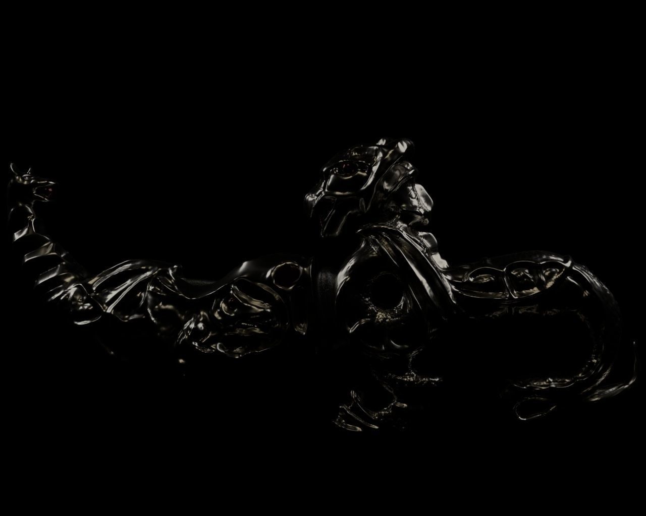 metal dagger 3D model_3