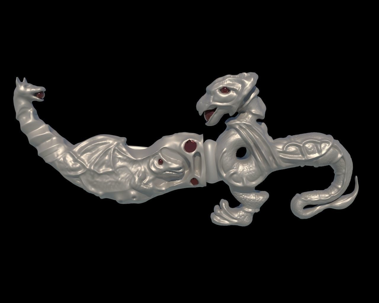 metal dagger 3D model_1