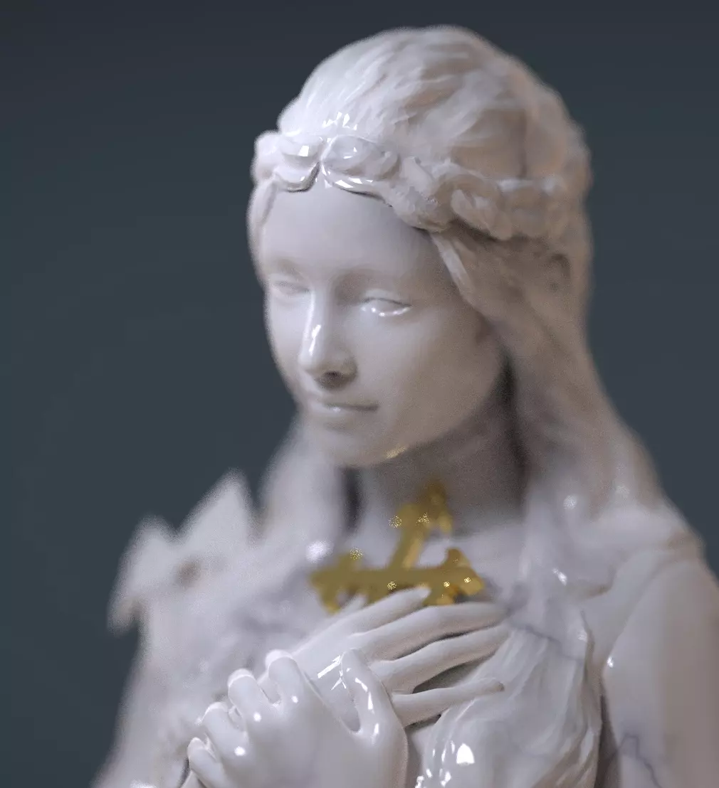 St Philomena 3D print model_0